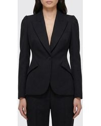 McQueen - Wool Single Breasted Blazer - Lyst