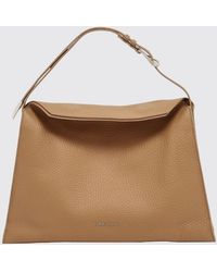 Orciani - Hammered Leather Trinity Bag - Lyst