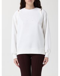 Elisabetta Franchi - Cut-Out Cotton Sweatshirt - Lyst