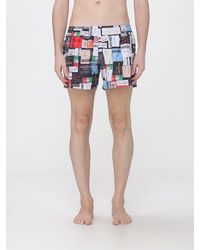 Moschino - All-Over Graphic Logo Print Swim Shorts - Lyst
