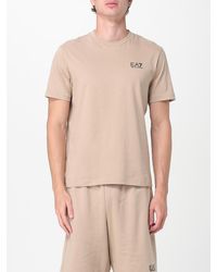 EA7 - Short Sleeve Comfortable Solid T-Shirt For Casual Wear - Lyst