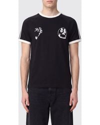 Y-3 - Short-Sleeved Cotton T-Shirt With Skull Graphic Print And Contrast Logo - Lyst