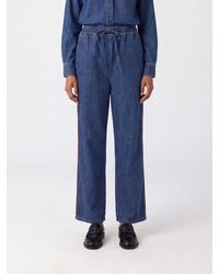 Valentino Garavani - Straight-Leg Trousers With Elasticated Drawstring Waist - Lyst
