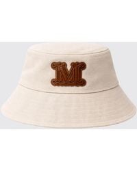Max Mara - Cotton Bucket Hat With Monogram - Lyst