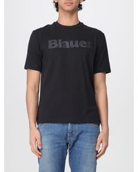 Blauer - Cotton T-Shirt With Logo - Lyst