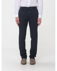 Mason's - Linen And Cotton Blend Drawstring Trousers - Lyst