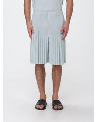 Homme Plissé Issey Miyake - Pantalones Cortos Plisados Homme Plissé Issey Miyake Hasta La Rodilla De Crepé Técnico - Lyst