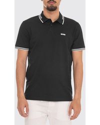 BOSS - Cotton Polo With Logo - Lyst