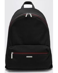 Gucci - Essence Nylon Backpack With External Pocket And Adjustable Straps - Lyst
