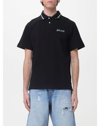 Just Cavalli - Cotton Polo Shirt With Logo - Lyst