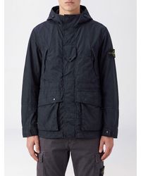 Stone Island - Ghost Capsule Nylon Parka With Hood And Monochrome Logo - Lyst
