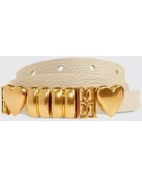 By Malene Birger - Ounlas Grained Leather Belt With Hearts - Lyst