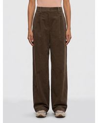Brunello Cucinelli - Wide-Leg 100% Cashmere Tailored Trousers With Monili - Lyst