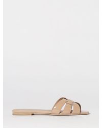 Saint Laurent - Nu Pieds 05 Tribute Patent Leather Mules - Lyst