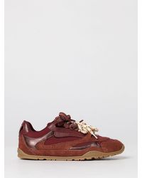 Pinko - Yulia Leather And Nylon Sneakers - Lyst