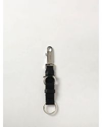 Ferragamo - Gancini Leather And Brass Key Ring - Lyst
