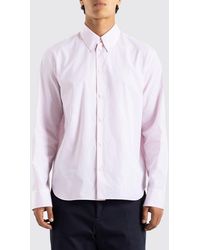 Jil Sander - Cotton Poplin Shirt With A Pointed Collar And Curved Hem - Lyst