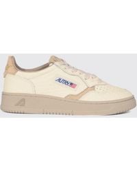 Autry - Medalist Low Grained Leather Trainers With Perforated Toe - Lyst