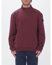 Peuterey - High Neck Cotton Sweatshirt With Half-Zip Closure - Lyst