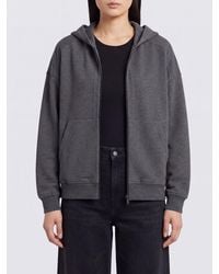 Brunello Cucinelli - Cotton Hooded Zip-Up Sweatshirt With Kangaroo Pocket - Lyst