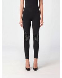 Philipp Plein - High-Waisted Jersey Leggings With Embroidered Side Bands - Lyst