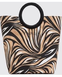 Twinset - Printed Twill Bag - Lyst