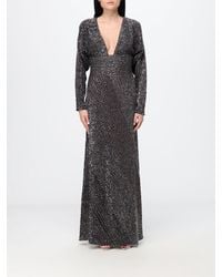 Missoni - Long-Sleeved Lurex Evening Gown With Sequins And Deep V-Neck - Lyst