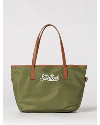 MC2 Saint Barth - Nylon Bag With Embroidered Logo - Lyst