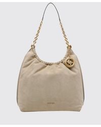 Michael Kors - Indie Leather Shoulder Bag With Chain Handle And Logo Charm - Lyst