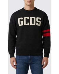 Gcds - Cotton Logo Knit Sweater - Lyst
