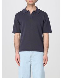 Maison Kitsuné - Knitted Polo Shirt Casual Top - Lyst