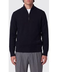 Drumohr - Pure Lambswool High-Neck Half-Zip Jumper - Lyst