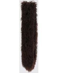 Yves Salomon - Pure Lamb Fur Scarf With Fringed Hem - Lyst