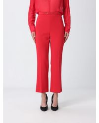 Elisabetta Franchi - Slim-Fit Cropped Crêpe Trousers - Lyst