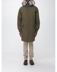 Moose Knuckles - Organic Cotton Parka With A Shearling-Lined Hood - Lyst