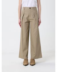 Tela - Stretch Cotton Flared Trousers - Lyst