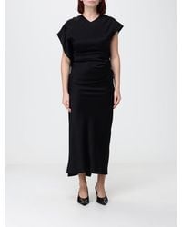 Victoria Beckham - Victoria Asymmetric Slim Fit Jersey Midi Dress - Lyst