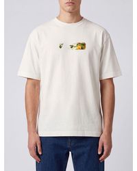 Off-White c/o Virgil Abloh - Cotton T-Shirt With Arrow Logo Print On The Back - Lyst