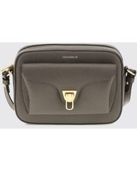Coccinelle - Beat Grained Leather Mini Camera Bag With Shoulder Strap - Lyst