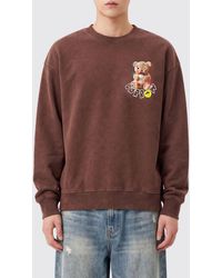 Barrow - Relaxed Fit Cotton Crewneck Sweatshirt With Teddy Bear Print - Lyst