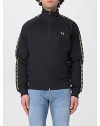 Fred Perry - Sweat-Shirt En Coton Et Polyester Avec Logo - Lyst
