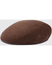 Jacquemus - Wool Beret Cap With Visor And Embroidered Logo - Lyst