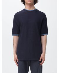 People Of Shibuya - Cotton And Linen Crew Neck Sweater - Lyst