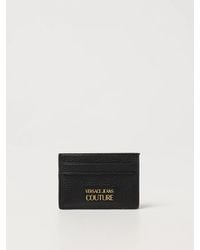 Versace - Portacarte di credito in pelle a grana - Lyst