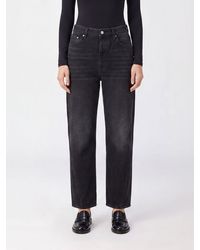 TOTEME - Twisted Seam Mid-Rise Straight-Leg Jeans - Lyst
