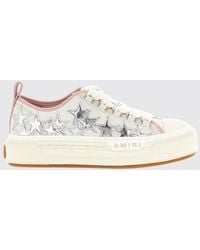 Amiri - Stars Court Low Laminated Leather And Glitter Sneakers - Lyst