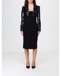 SIMONA CORSELLINI - Square-Neck Jersey Sheath Midi Dress - Lyst
