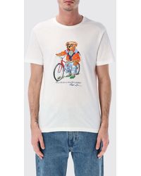 Polo Ralph Lauren - Cotton T-Shirt With Bear Print - Lyst
