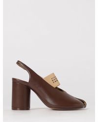 MM6 by Maison Margiela - Anatomic Tabi Leather Sandals - Lyst