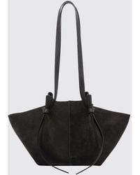 Yuzefi - Mochi Flared Suede Calfskin Leather Shoulder Bag - Lyst